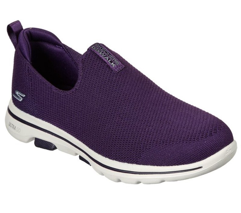 Skechers Gowalk 5 - Womens Slip On Shoes Purple [AU-PZ0685]